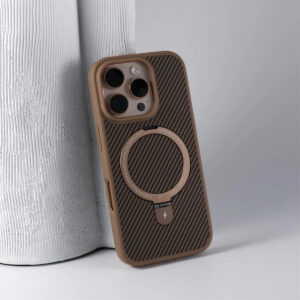 Carbon Fiber Bracket Magsafe Case for iPhone