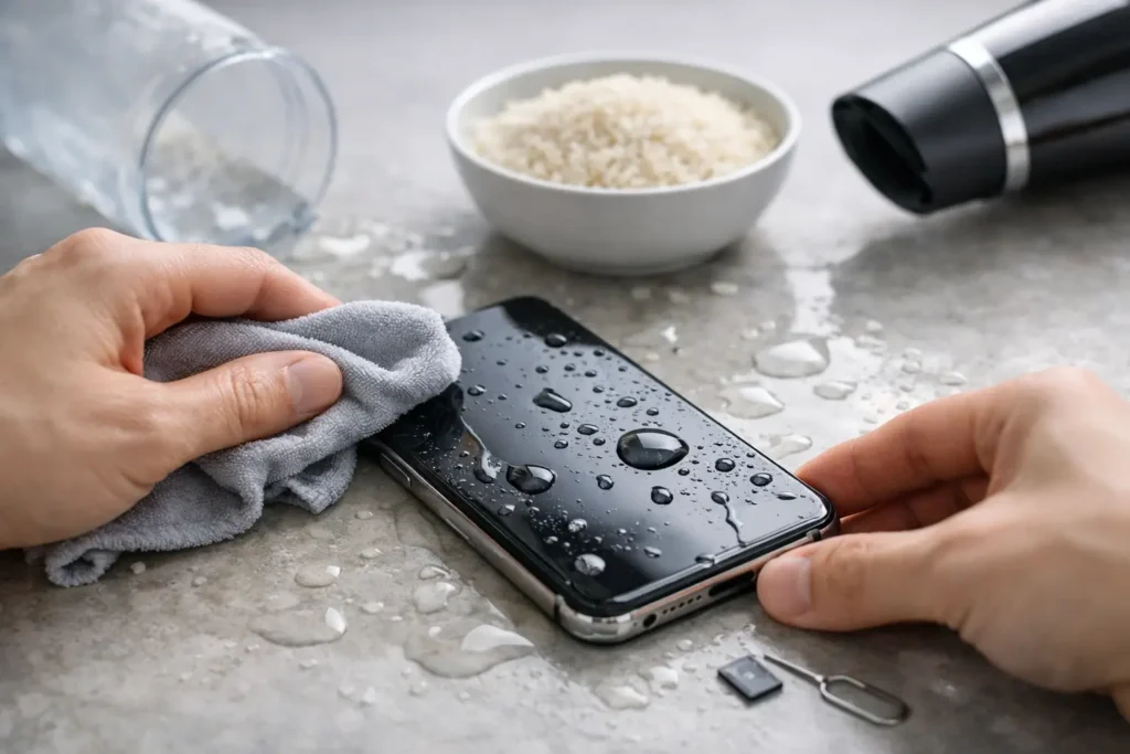 How to Save Wet Smartphone Fast