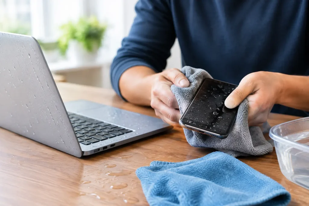 Water Damage Recovery for Phones and Laptops